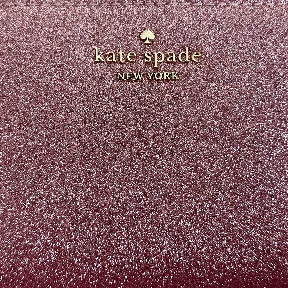 Kate Spade Glitter/Glimmer Medium Compact Bifold Wallet (Pink)